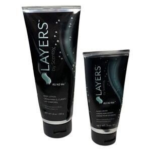 Scentsy Layers RU N2 Me Body Lotion 8oz and‎ Hand Cream 3oz Set USA Made